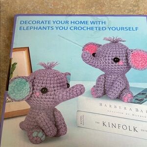 Purple and Pink Crochet Elephant Kit